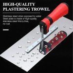 4 Pack Stainless Steel Finishing Trowels with Handles