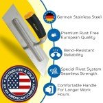 DEKOR 12" Plaster Trowel - Stainless Steel Tool