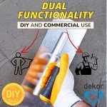 DEKOR 12" Plaster Trowel - Stainless Steel Tool
