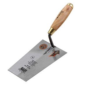 KSEIBI Narrow Bucket Brick Trowel with Wooden Handle