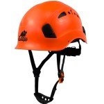 Adjustable Orange Construction Safety Helmet for Men