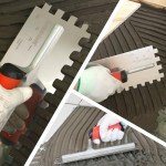 Goldblatt 1/2" Square Notch Trowel with Grip Handle