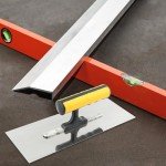 Stainless Steel Plastering Trowel with Rubber Handle