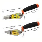 2pcs Soft Handle Pointing Trowel Set