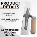 3-Piece Stainless Steel Venetian Plaster Trowel Set