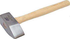 Marshalltown 3 lb Stone Mason's Hammer with Hickory Handle