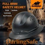 DarlingSafe Carbon Fiber Full Brim Hard Hat