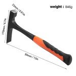 30 oz All Steel Masonry Hammer with Grip