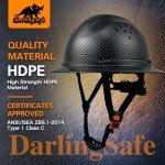 DarlingSafe Carbon Fiber Full Brim Hard Hat