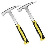 2 Pack Rock Pick Hammer with Non-Slip Handle