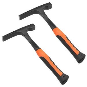 2-Pack All Steel Masonry Hammers with Grip