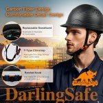 DarlingSafe Carbon Fiber Full Brim Hard Hat
