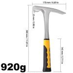 ZEONHAK 32 oz Steel Rock Pick Hammer