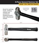 Titan 5-Piece Hammer Set with Ball Pein & Sledge
