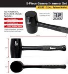 Titan 5-Piece Hammer Set with Ball Pein & Sledge