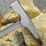 12-Inch All Steel Rock Pick Hammer with Gloves