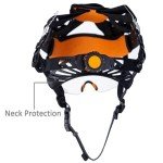White Hard Hat with Goggles and Neck Protection