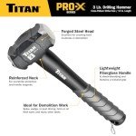 Titan Pro-X 3-Pound 12-Inch Drilling Hammer