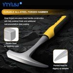 YTYLSJ All Steel Geologist Rock Pick Hammer