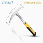 YTYLSJ All Steel Geologist Rock Pick Hammer