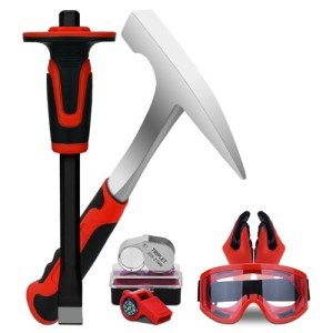 6-Piece Geological Rock Hammer Kit with Tools