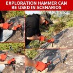 6-Piece Geological Rock Hammer Kit with Tools