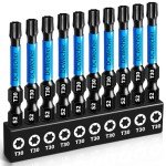 T30 Torx Bit Set with Magnetic Holder – 10-Pack