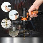 16-Piece Hex Shank HSS Titanium Drill Bit Set