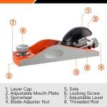 JORGENSEN 6-1/4" Mini Wood Planer Tool