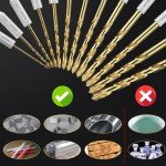 16-Piece Hex Shank HSS Titanium Drill Bit Set