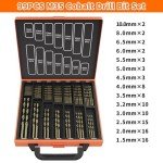 99-Piece ENERTWIST Cobalt Drill Bit Set