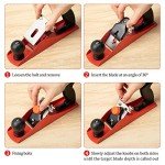 Dreyoo No.4 Adjustable Hand Planer with Blade