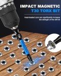 T30 Torx Bit Set with Magnetic Holder – 10-Pack