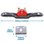 Swpeet 10" Adjustable Spoke Shave Tool