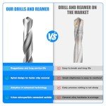 Carbide Drill Bit Set - 2 Pieces, 1/4