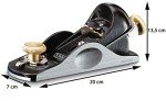 Stanley No. 9 Block Plane in Black/Silver