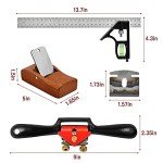 Elesunory 9” Adjustable Hand Planer with Blades