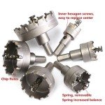 6-Piece Carbide Tip Hole Saw Set for Metal