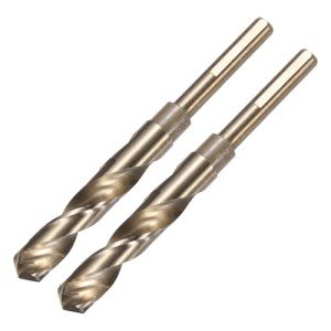 2-Pack 15.5mm Reduced Shank Twist Drill Bits