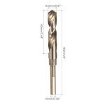 2-Pack 15.5mm Twist Drill Bits - Titanium Coated
