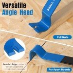 4-Piece Flat Pry Bar Set - Heavy Duty Tools