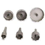 6-Piece Carbide Tip Hole Saw Set for Metal
