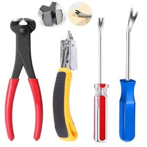 4-Piece Upholstery Staple and Tack Remover Set