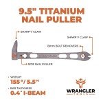 Titanium Pry Bar - 9.5-inch Nail Puller
