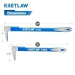 KRETLAW Heavy Duty Nail Puller and Crowbar Set