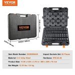 VEVOR 65-Piece Drive Impact Socket Set