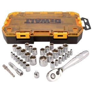 DEWALT 34-Piece Socket Set, SAE/Metric