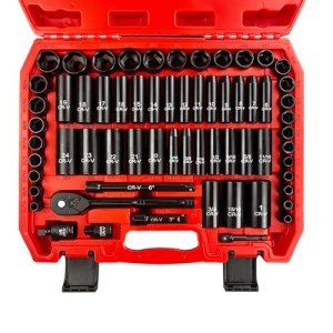 64-Piece Impact Socket Set with Ratchet Handle
