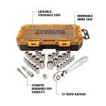 DEWALT 34-Piece Socket Set, SAE/Metric