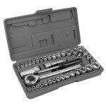 40-Piece SAE/Metric Socket Set, 1/4 & 3/8 Drive